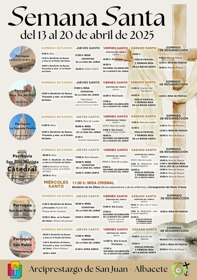 Horarios del Arciprestazgo
