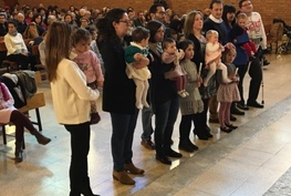 Presentación de los niños al Señor en el dia de la Candelaria